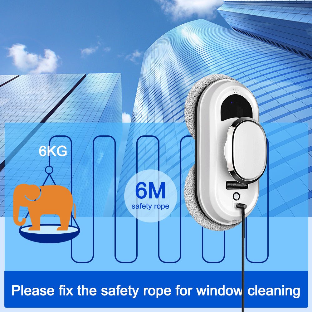 J - HCR - 01 PuRuiKai Electric Window Cleaner Robot - Strong Suction, Remote Control Smart Glass Cleaner for Windows, Tiles, Glass Doors - PuRuiKai Online Store