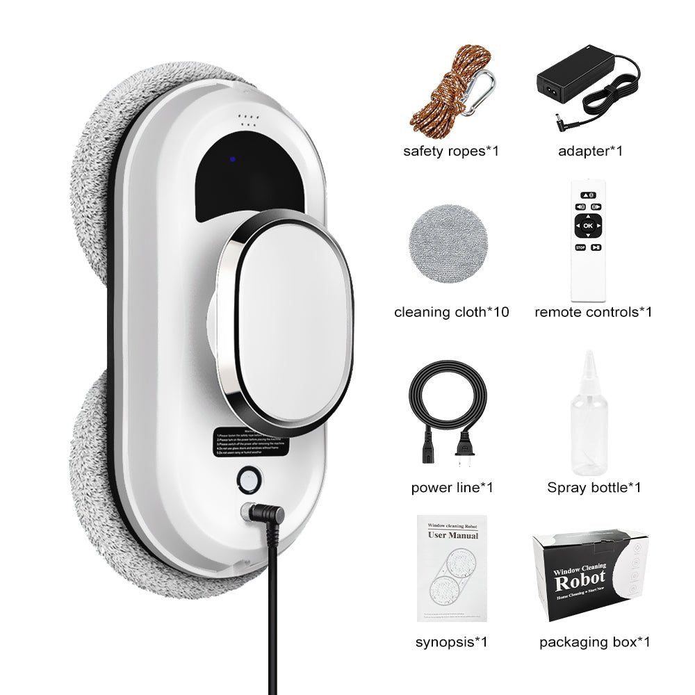 J - HCR - 01 PuRuiKai Electric Window Cleaner Robot - Strong Suction, Remote Control Smart Glass Cleaner for Windows, Tiles, Glass Doors - PuRuiKai Online Store