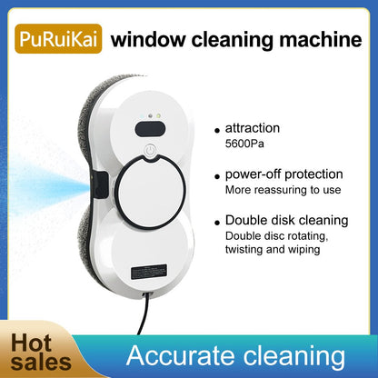 PuRuiKai HCR - 10 Robotic Window Cleaning Robot with Auto Spray & 10pcs microfiber cloths - PuRuiKai Online Store