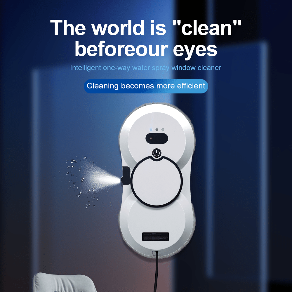 Robot lave vitre HCR - 10 ultra - fin – Nettoyeur vitre robot circulaire à pulvérisation simple - PuRuiKai Official Store