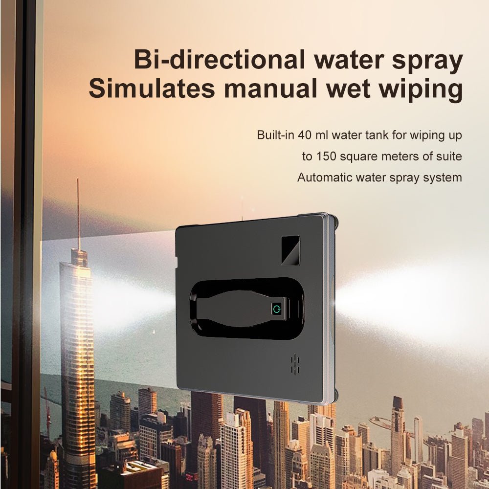 Robot lave vitre HCR-21B – Laveur de vitre robot carré à double pulvérisation, contrôle APP